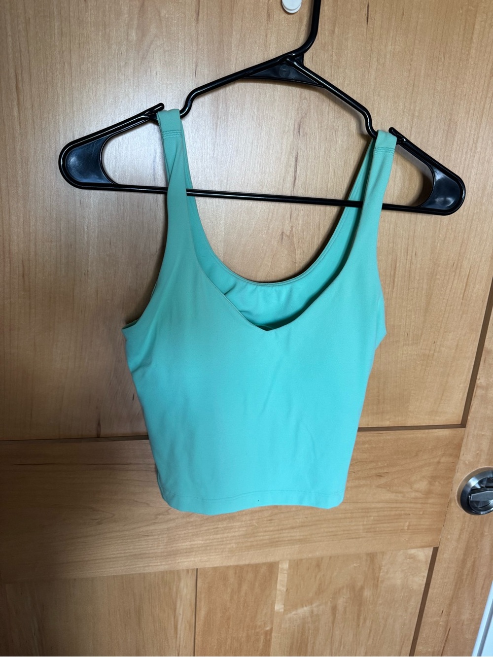 lululemon athletica Mint Green V-Neck Crop Tank